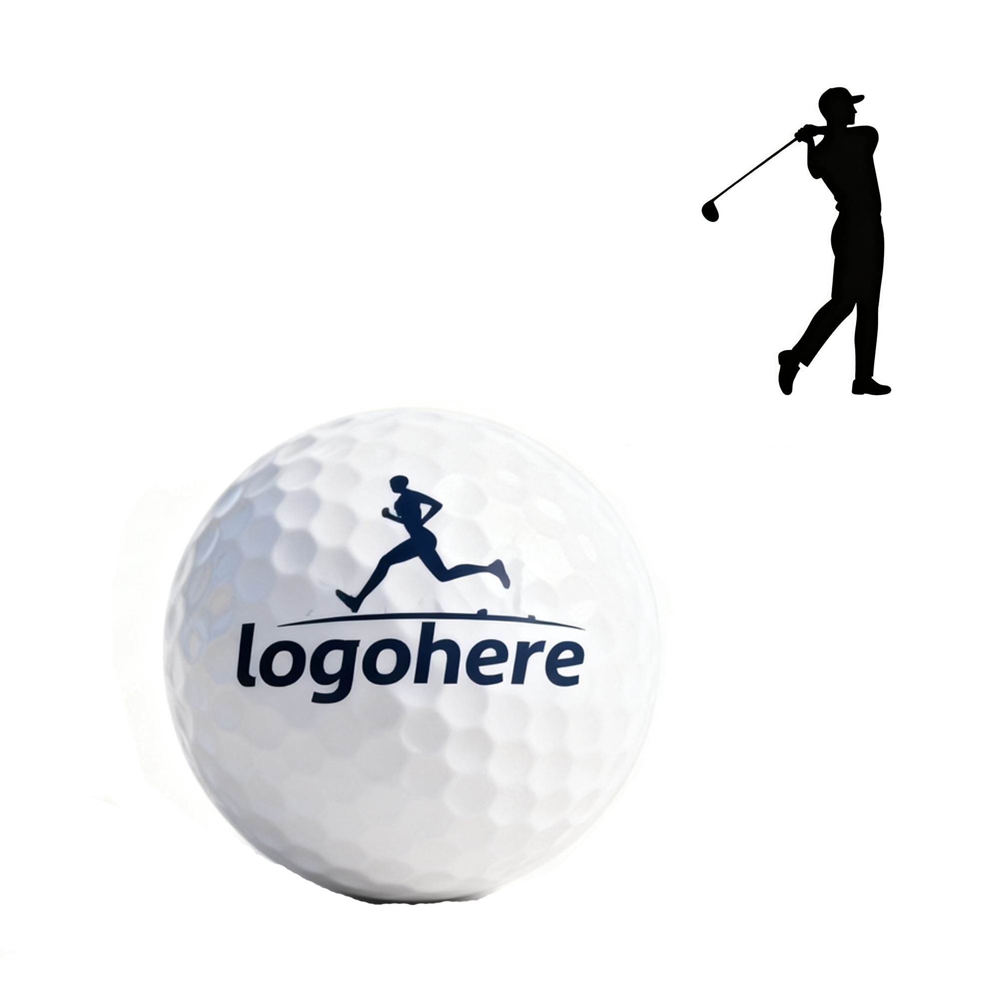 MOQ 100 Personalized Low Spin Practice Golf Balls 2