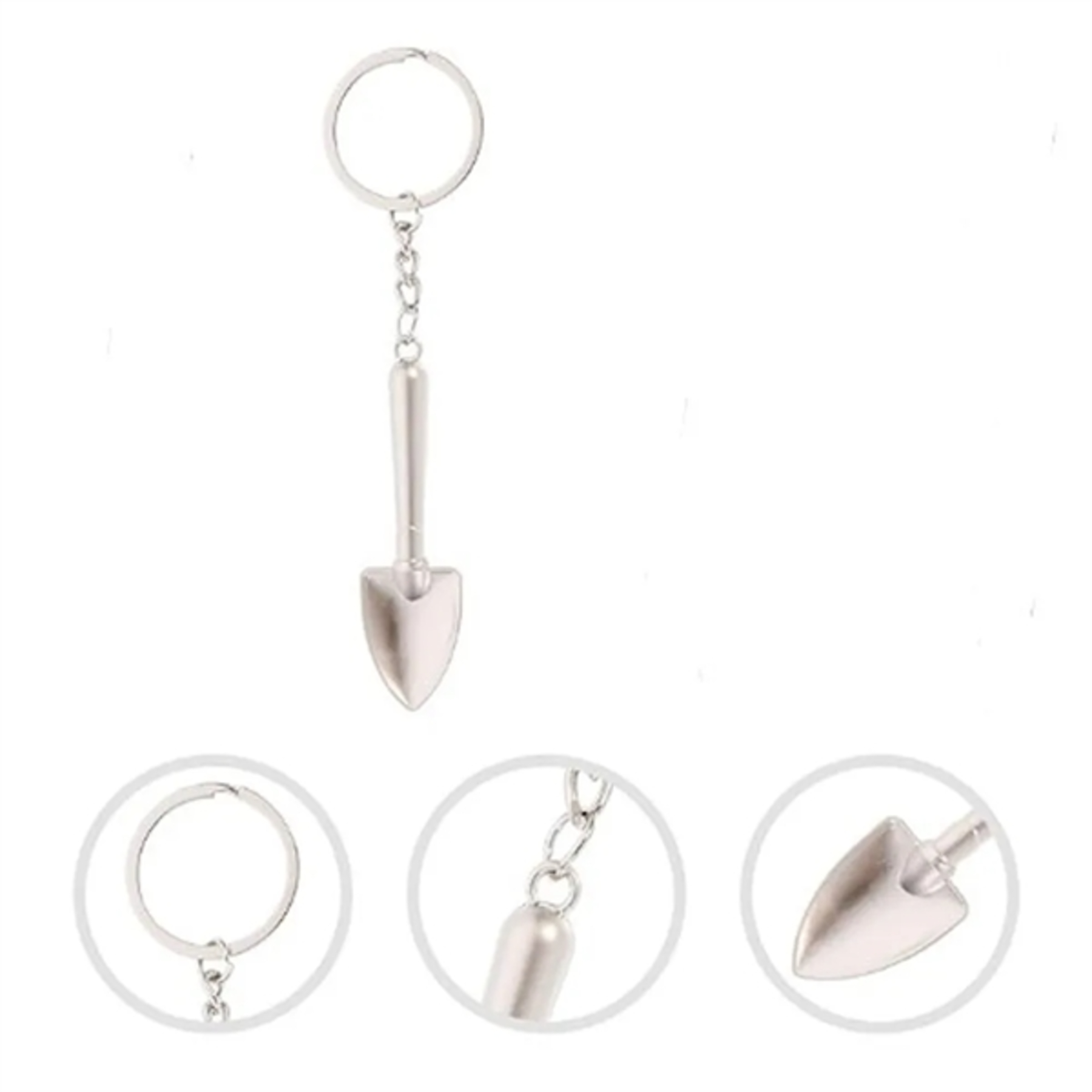 Zinc Alloy Mini Shovel Keychain 1