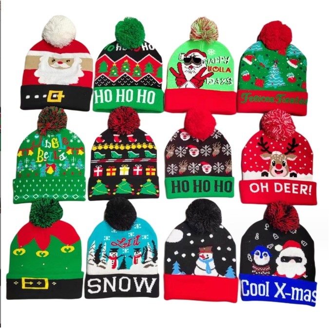 Christmas LED Beanie Hat 1