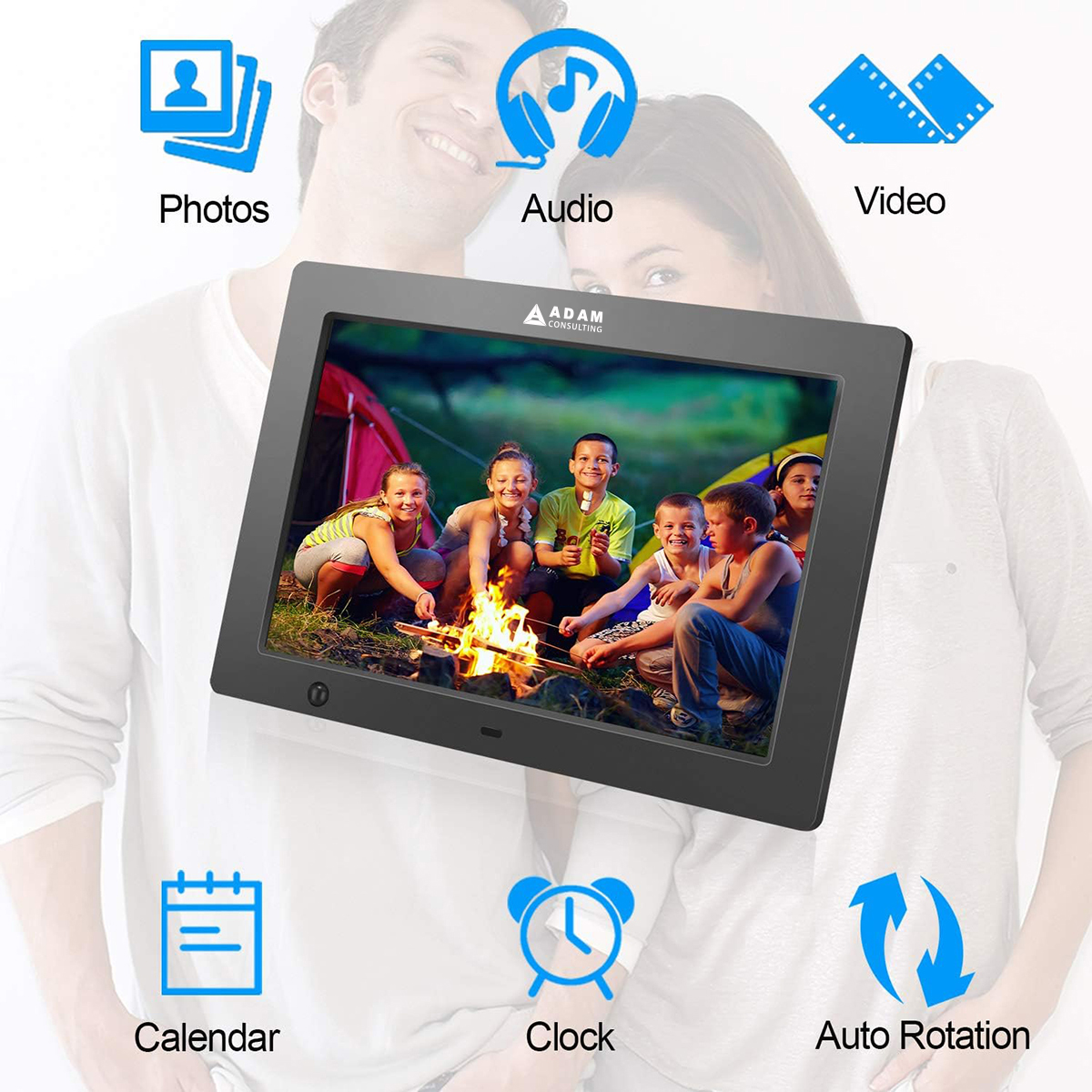 Memoria 10.1" Digital Picture Frame – Slideshow, Video & Music Playback 1