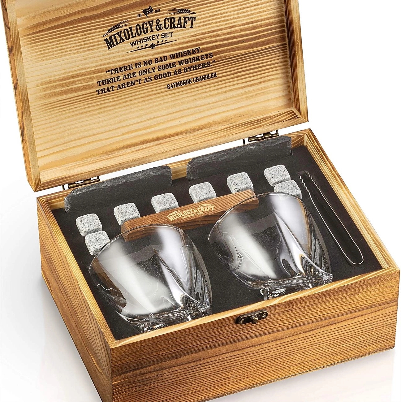 Elegant Whiskey Set in Wooden Box 4