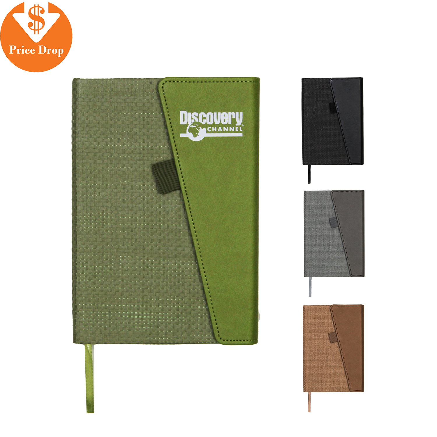 Faux Leather Foldover Notebook