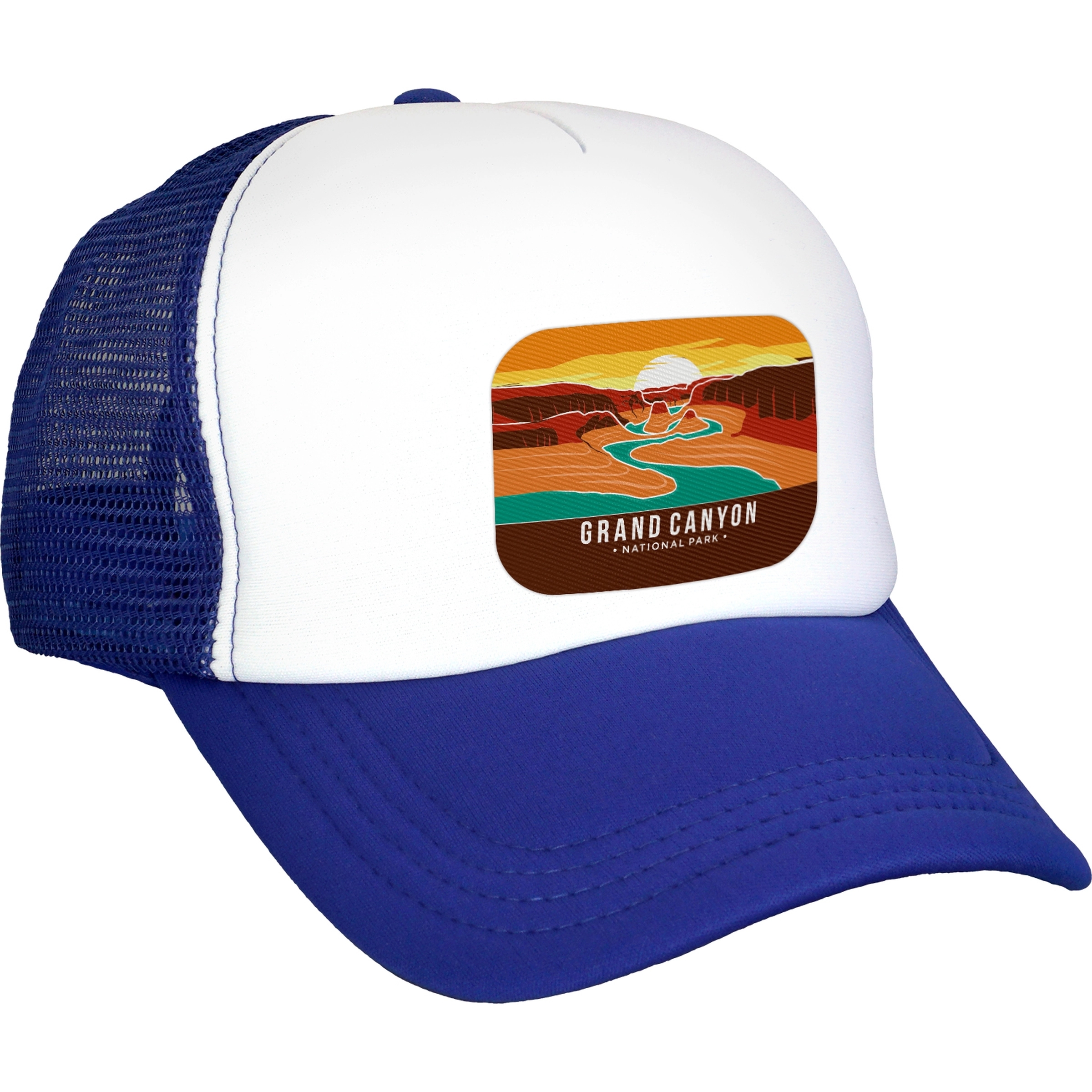 Foam Rectangle Emblem Trucker Hat 8