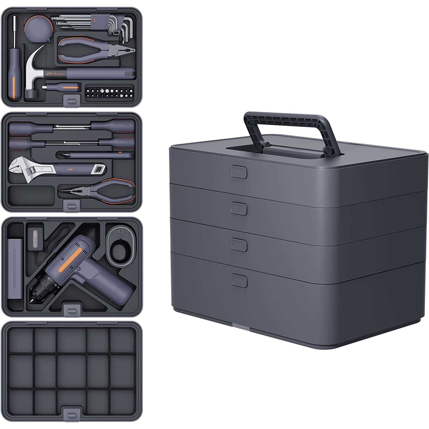 Set of 97 Pieces Home Repair Tool Kit  2