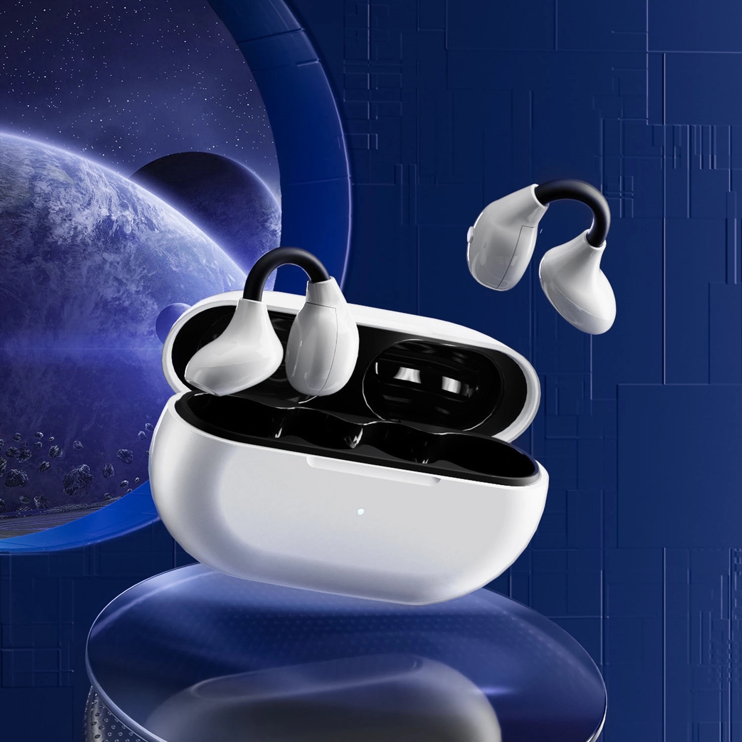Open Ear Wireless Headphones Bluetooth 5.3 Clip-On Earphone 3