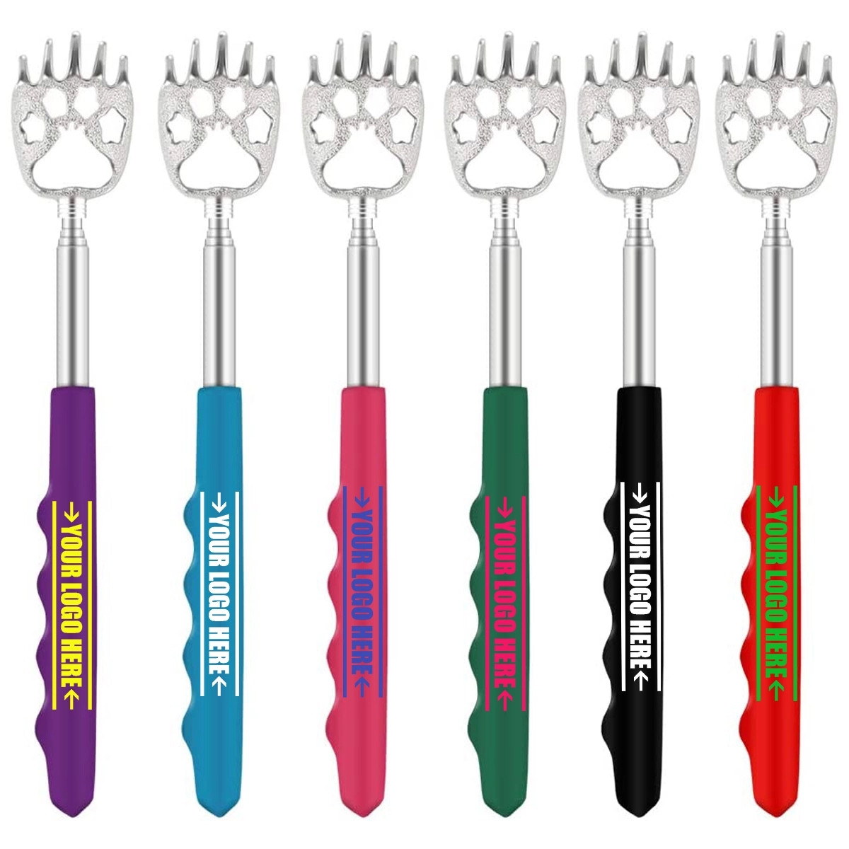 Portable Extendable Back Scratcher With Rubber Handles 7