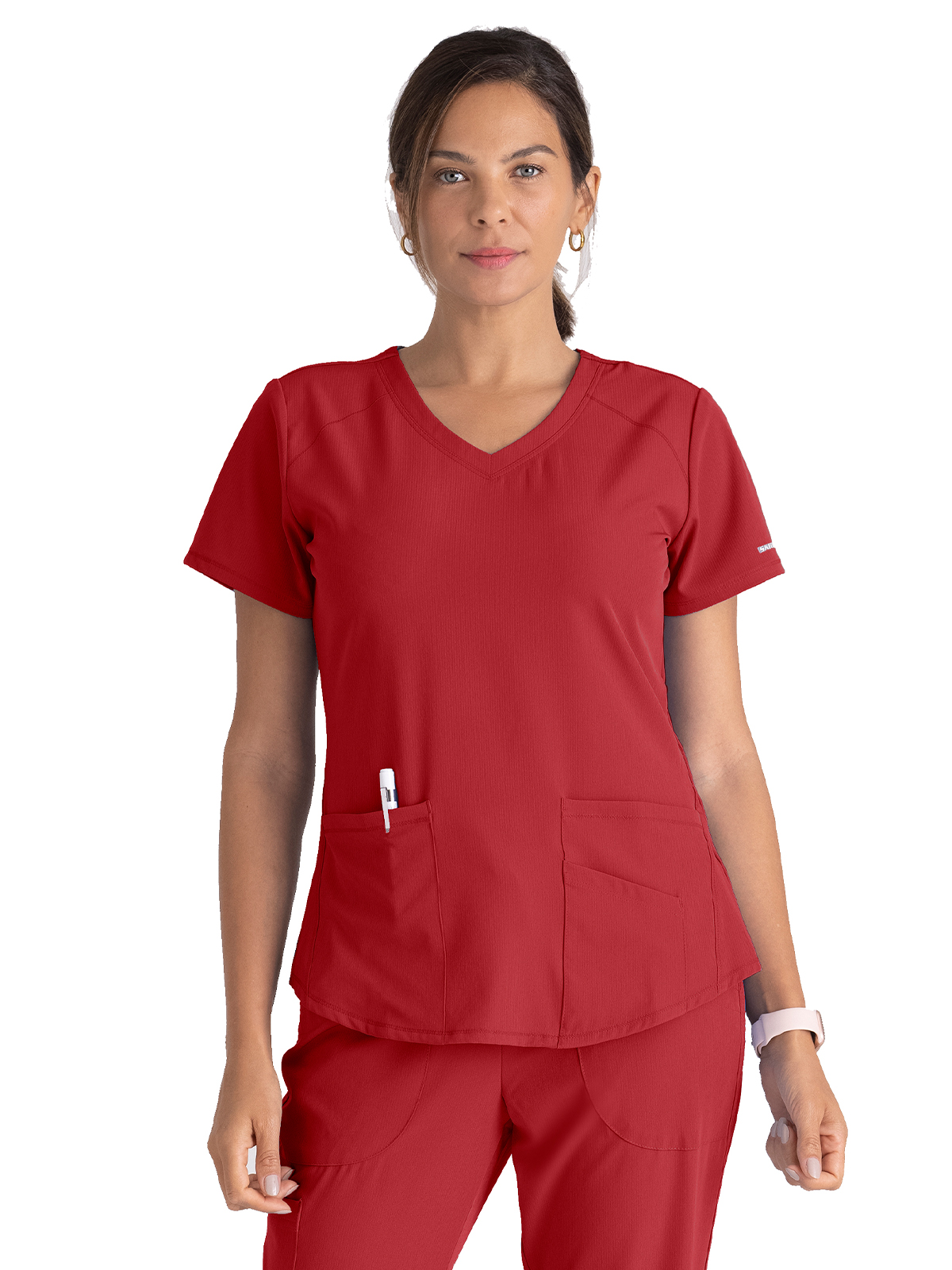 Skechers - Women's Three-Pocket Curved V-Neck Breeze Scrub Top 14