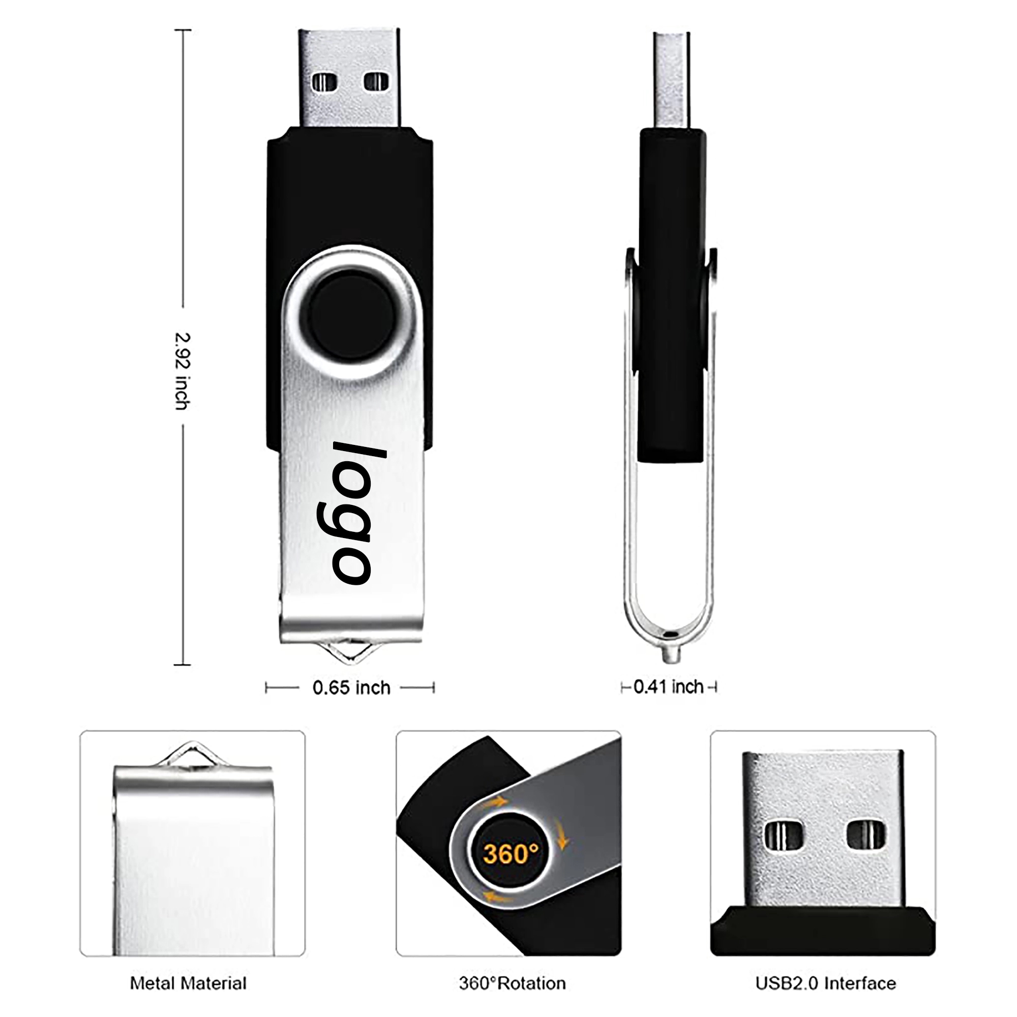 4GB USB Disk Flash Drive MOQ 100PCS 2