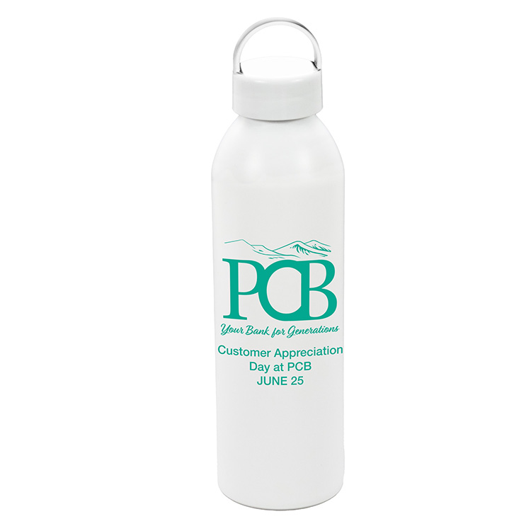 "GRAMBLER" 22 OZ Recycled Aluminum Bottle With Carry Lid 12
