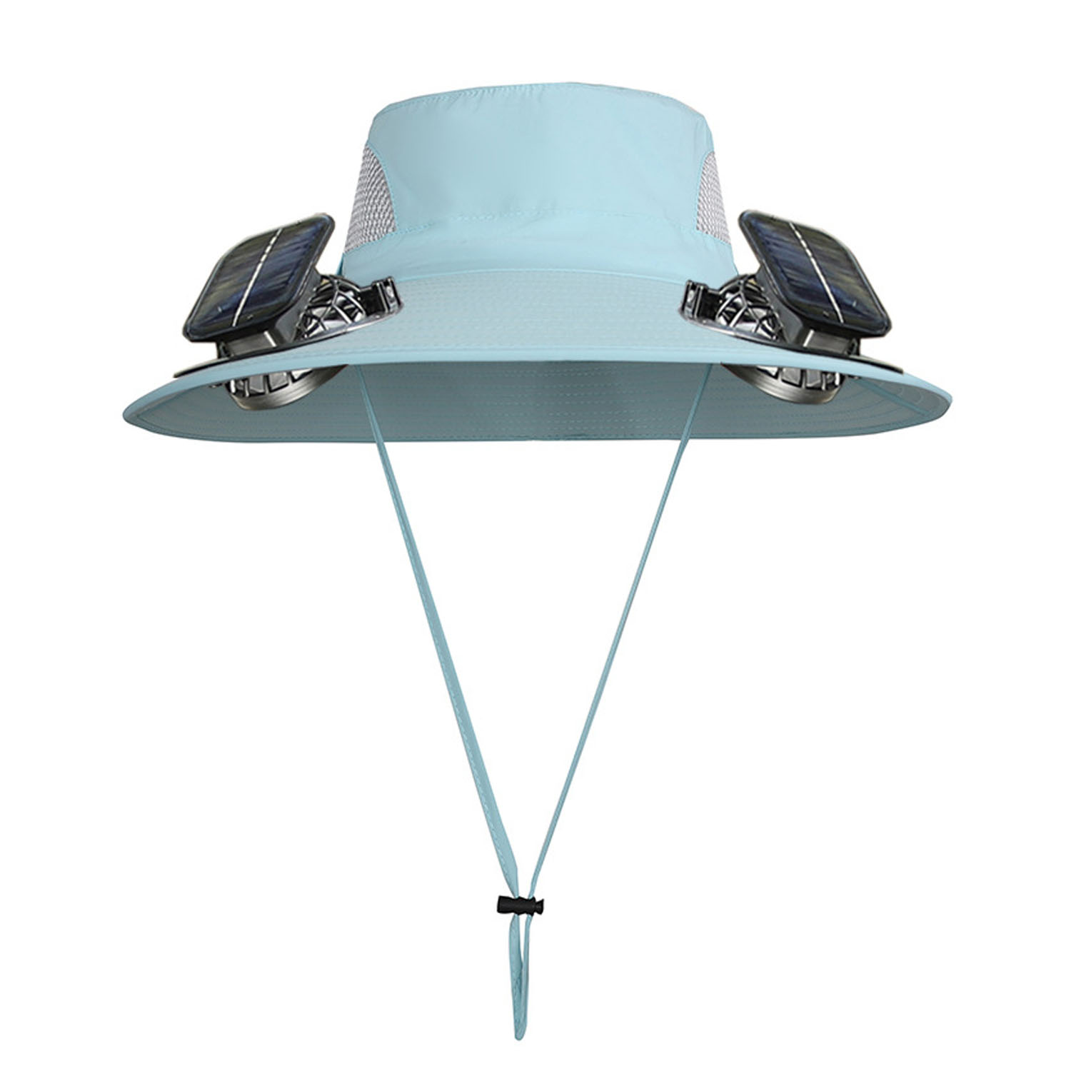 Wide Brim Waterproof Polyester Bucket Hat w/ Fans 6