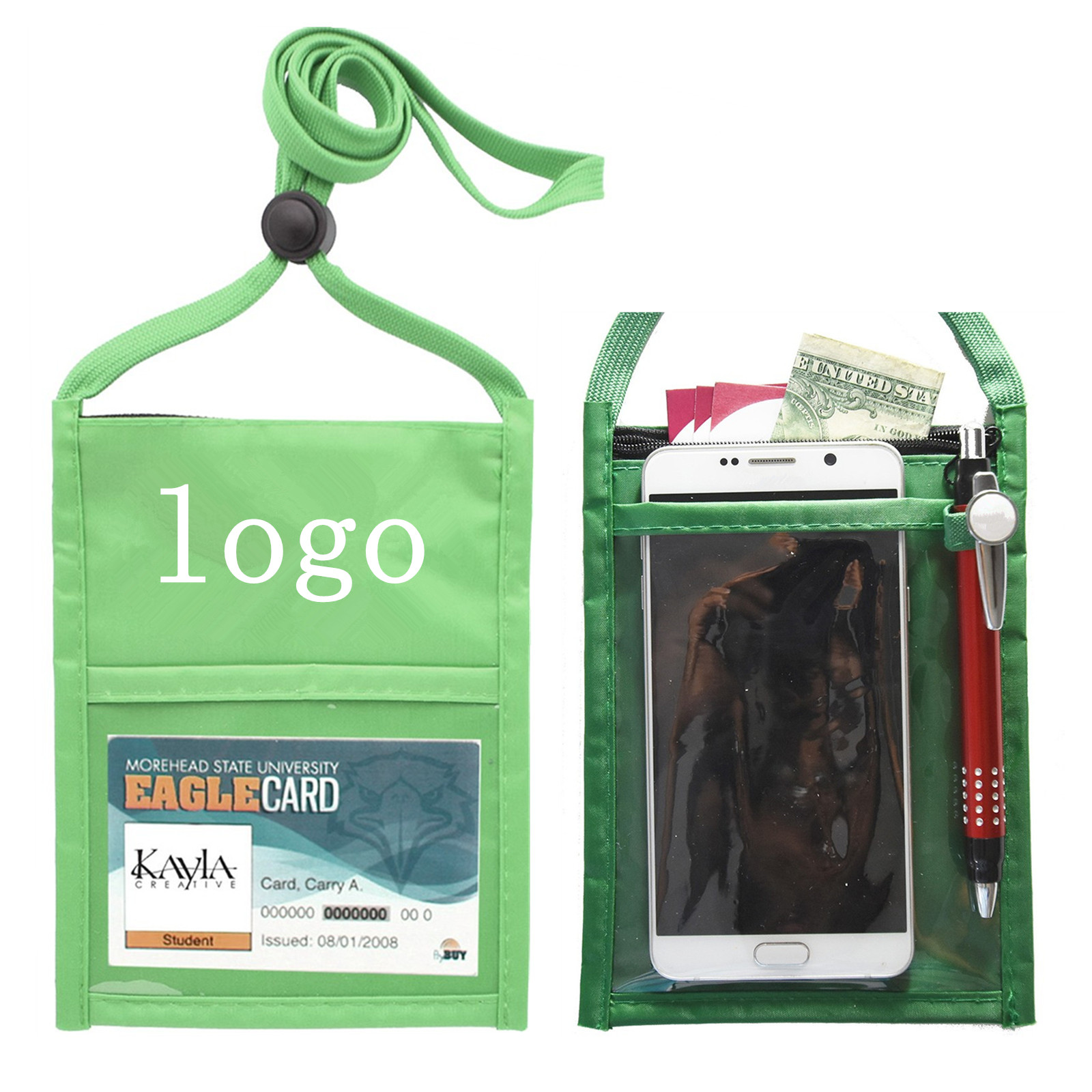 Neck Wallet Convention Badge Bag Holder 1