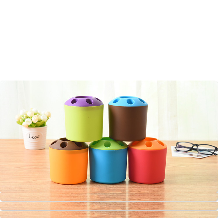 Color pencil toothbrush holder 4