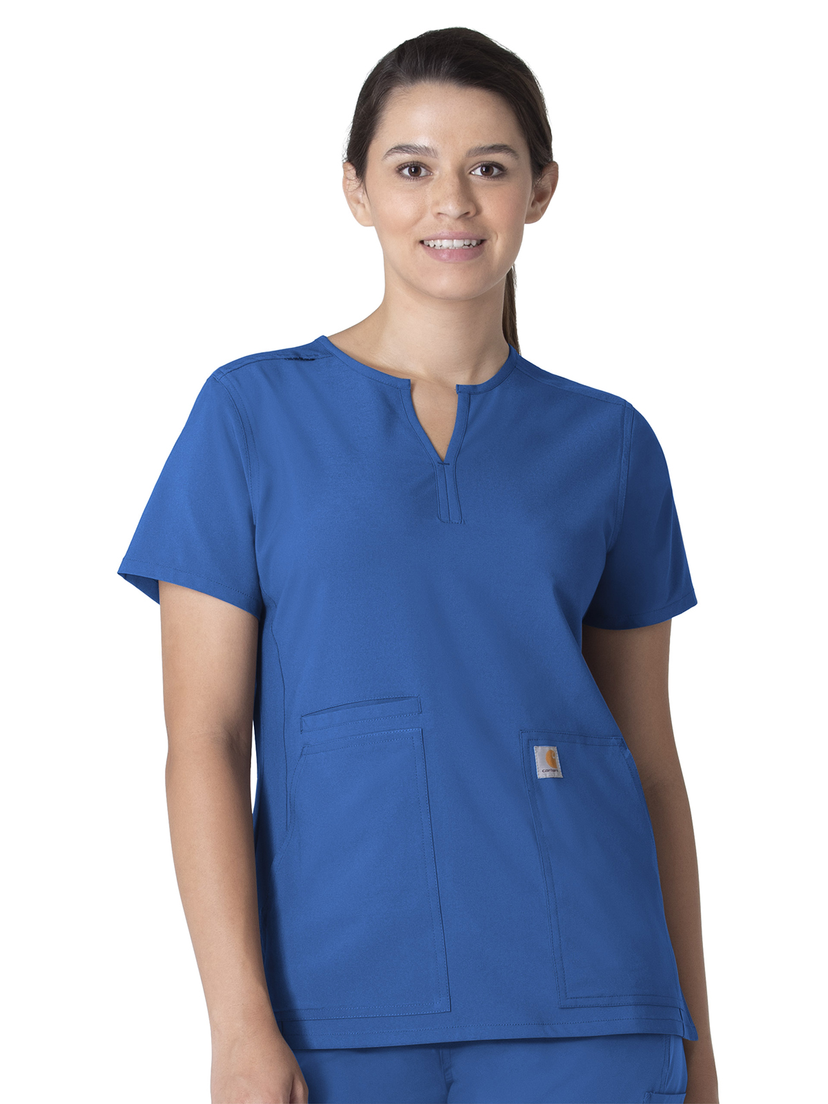 Force Essentials Women's Three-Pocket Notch Neck Top