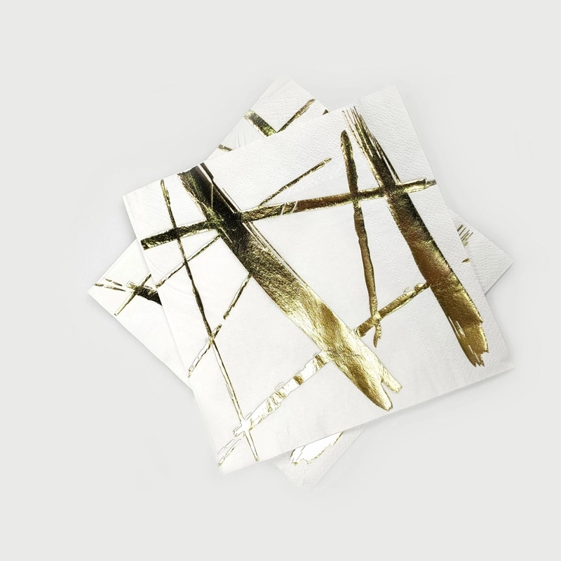Custom Gold Stamping Disposable Paper Napkins 5