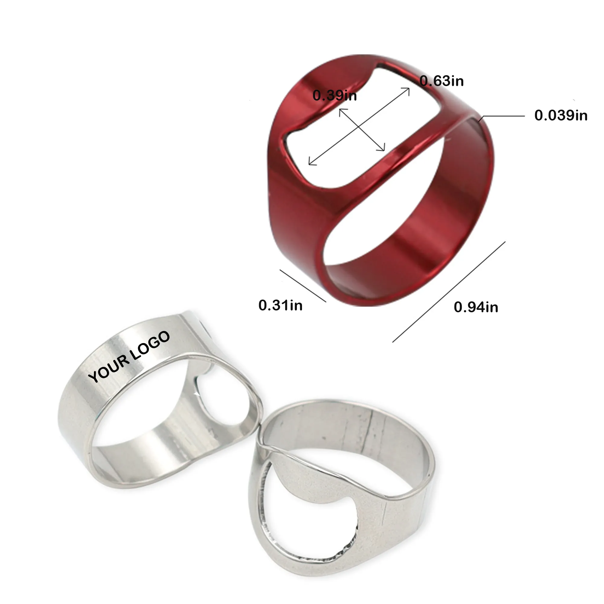 Ring Bottle Opener Stainless Steel Beer 3