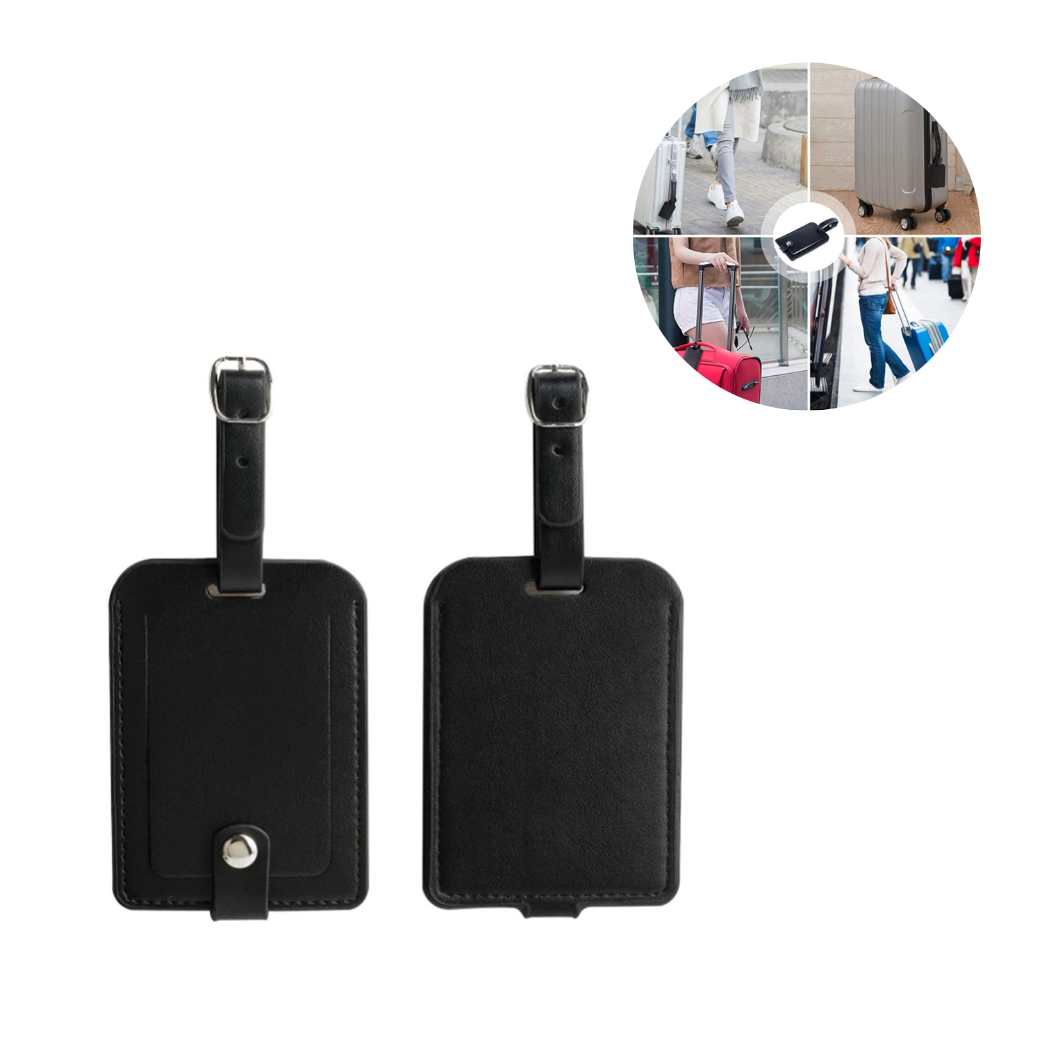 Artificial Leather Travel Luggage Bag Tags 2
