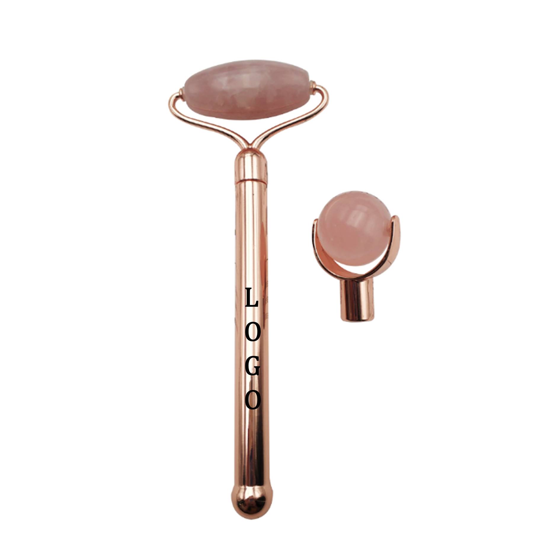 2 In 1 Face Massager Jade Roller Set 1