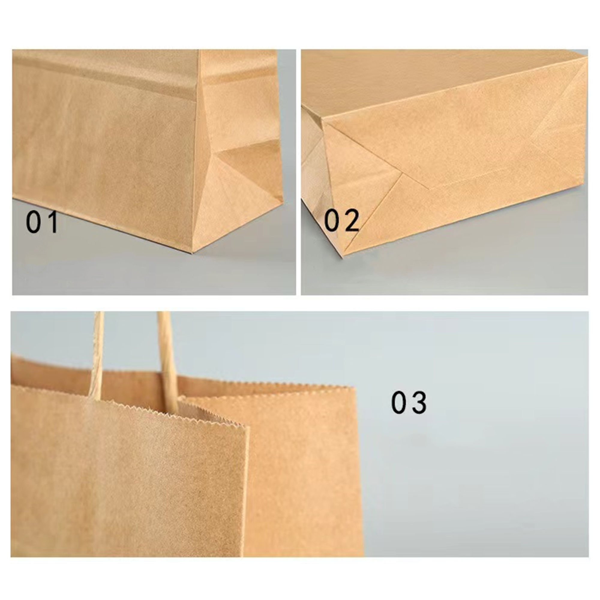 Kraft Paper Gift Bag With Handles 1