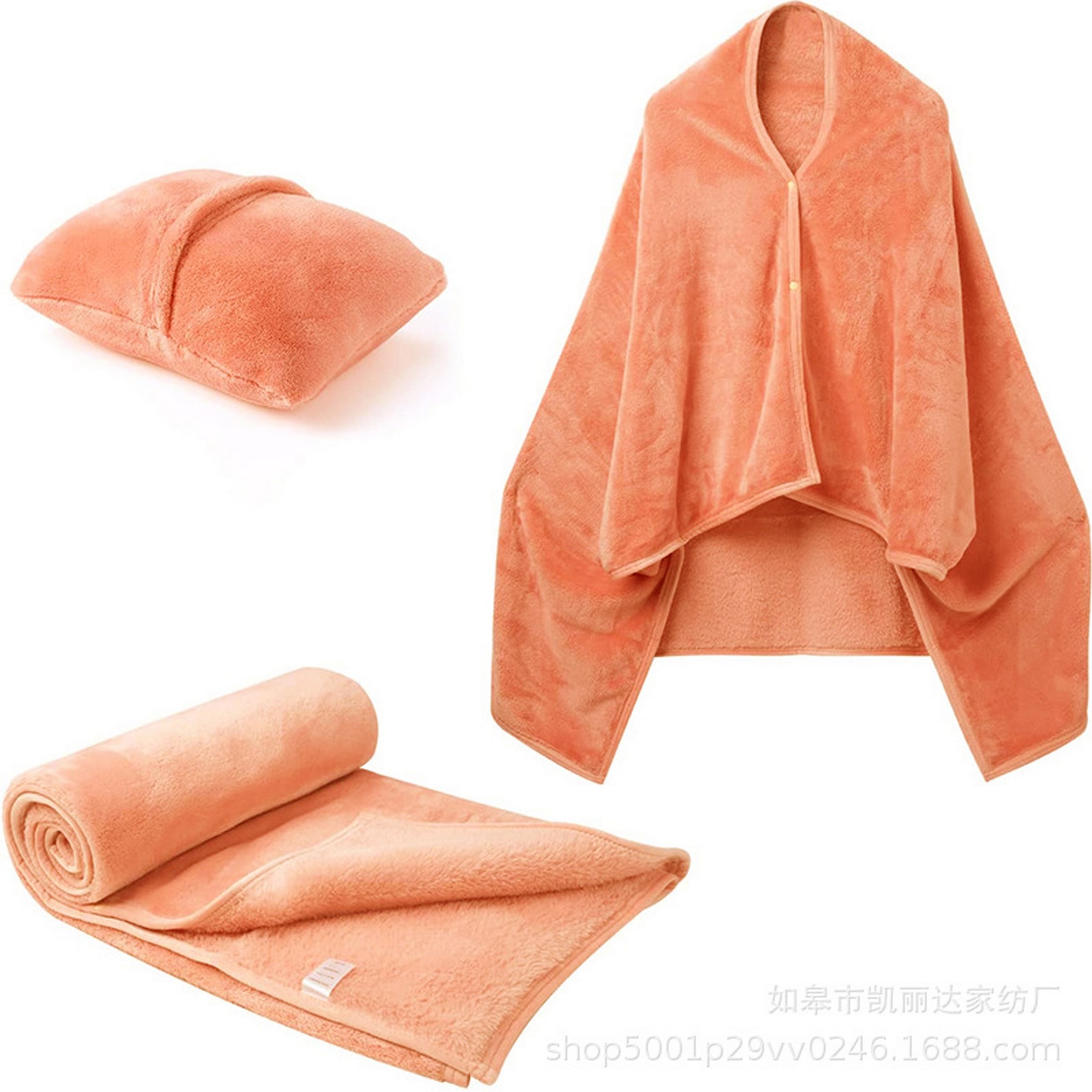 Versatile Foldable Flannel Travel Blanket 1