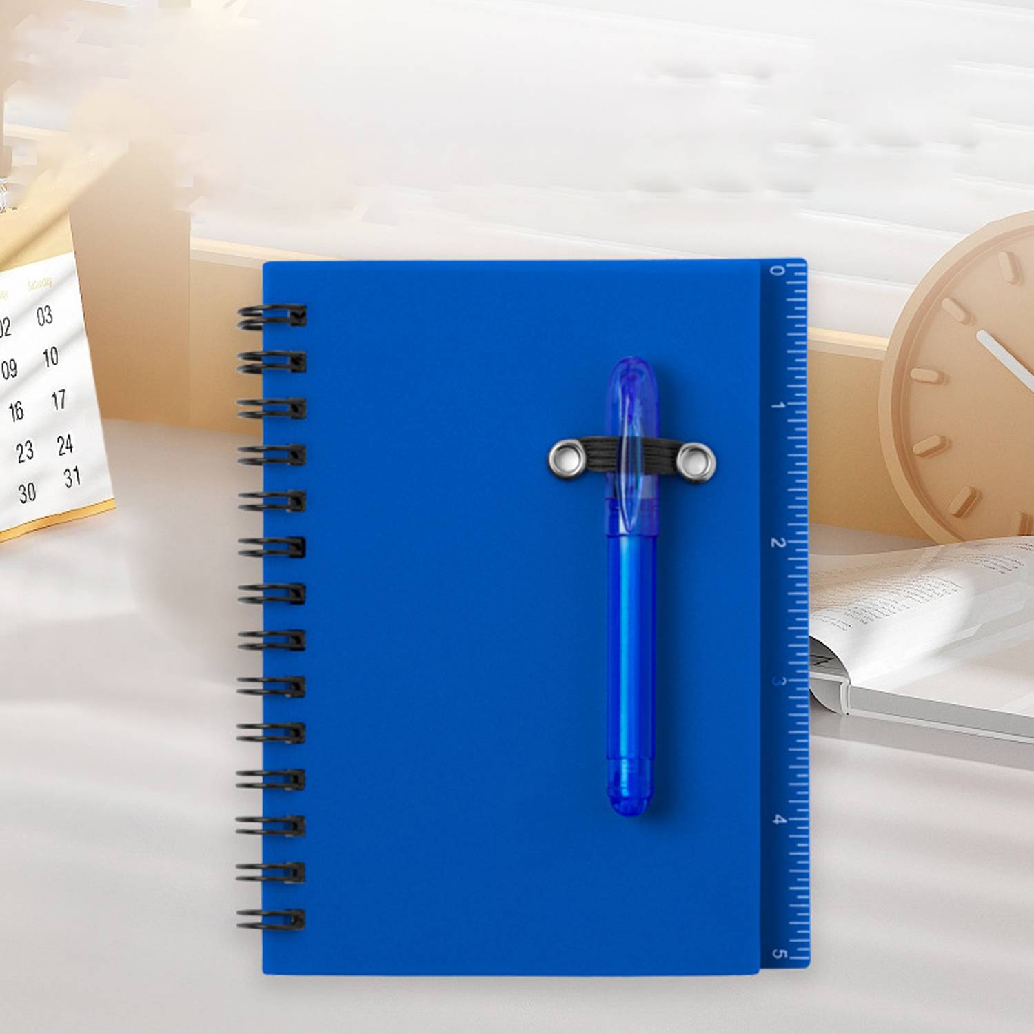 PP Cover Sticky Notes Spiral Notebook w/ Pen 4