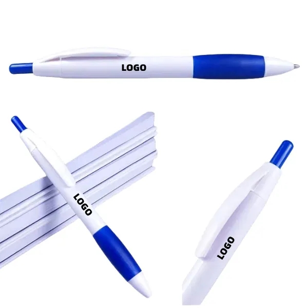 Custom Logo Rubber-Grip Click Pens 5