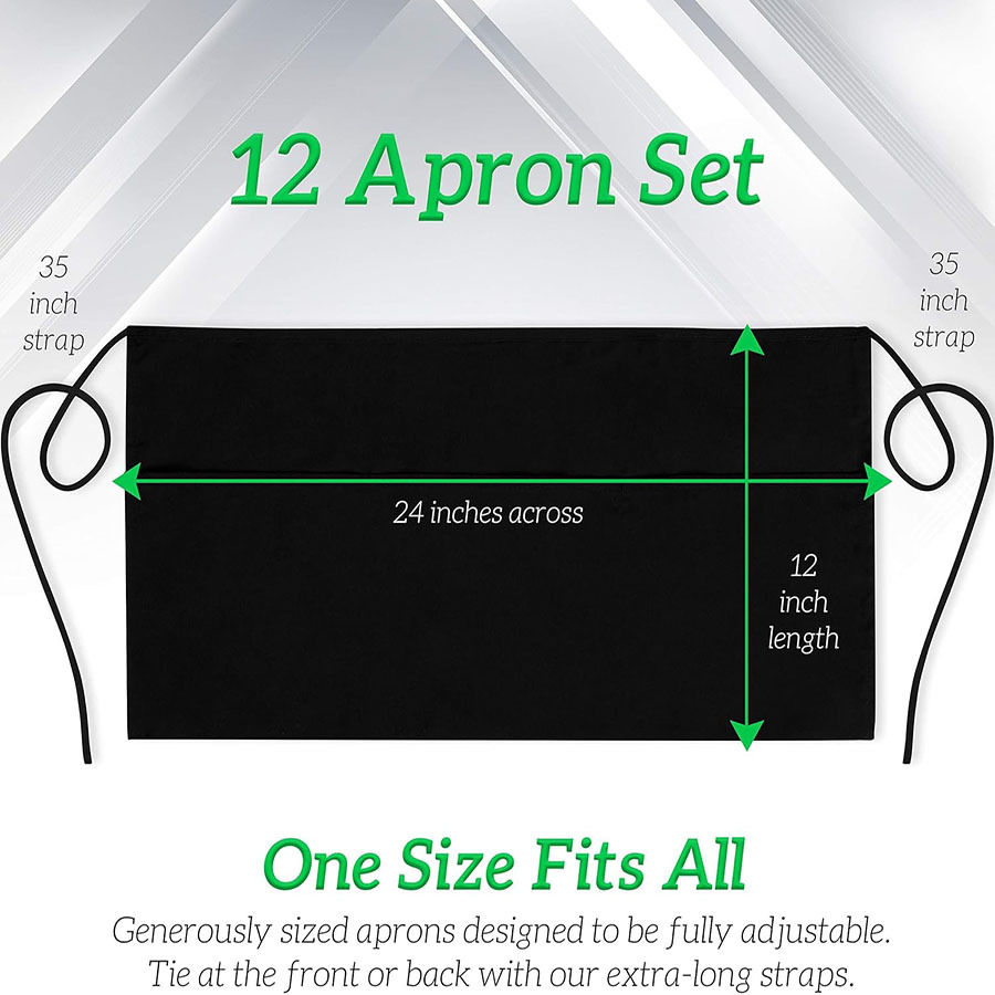 Server Aprons with 3 Pockets 7