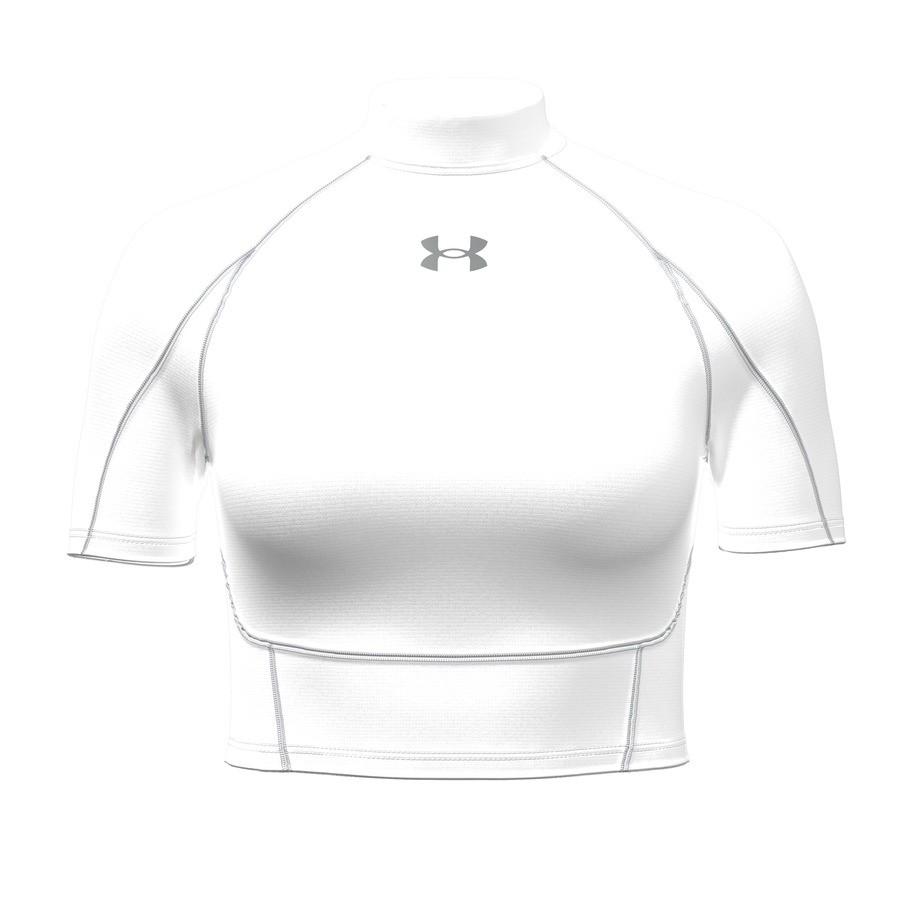 HeatGear Elite Women's Crop Mock Short Sleeve 2