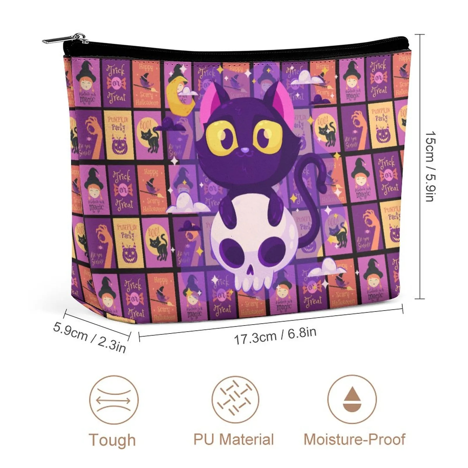 PU Makeup Bag with Zipper 2