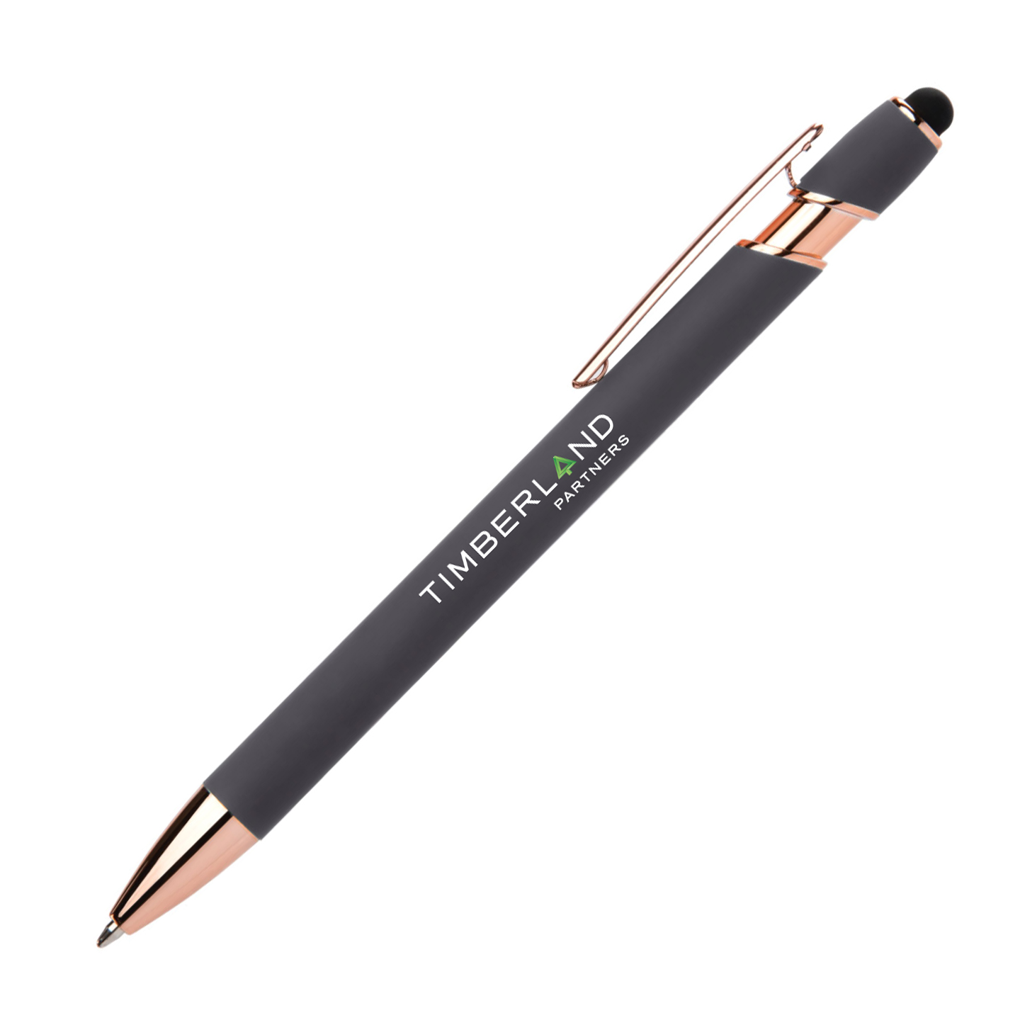 Stylus-4562 Ballpoint Soft Touch Pens with Rose Gold Trims 6