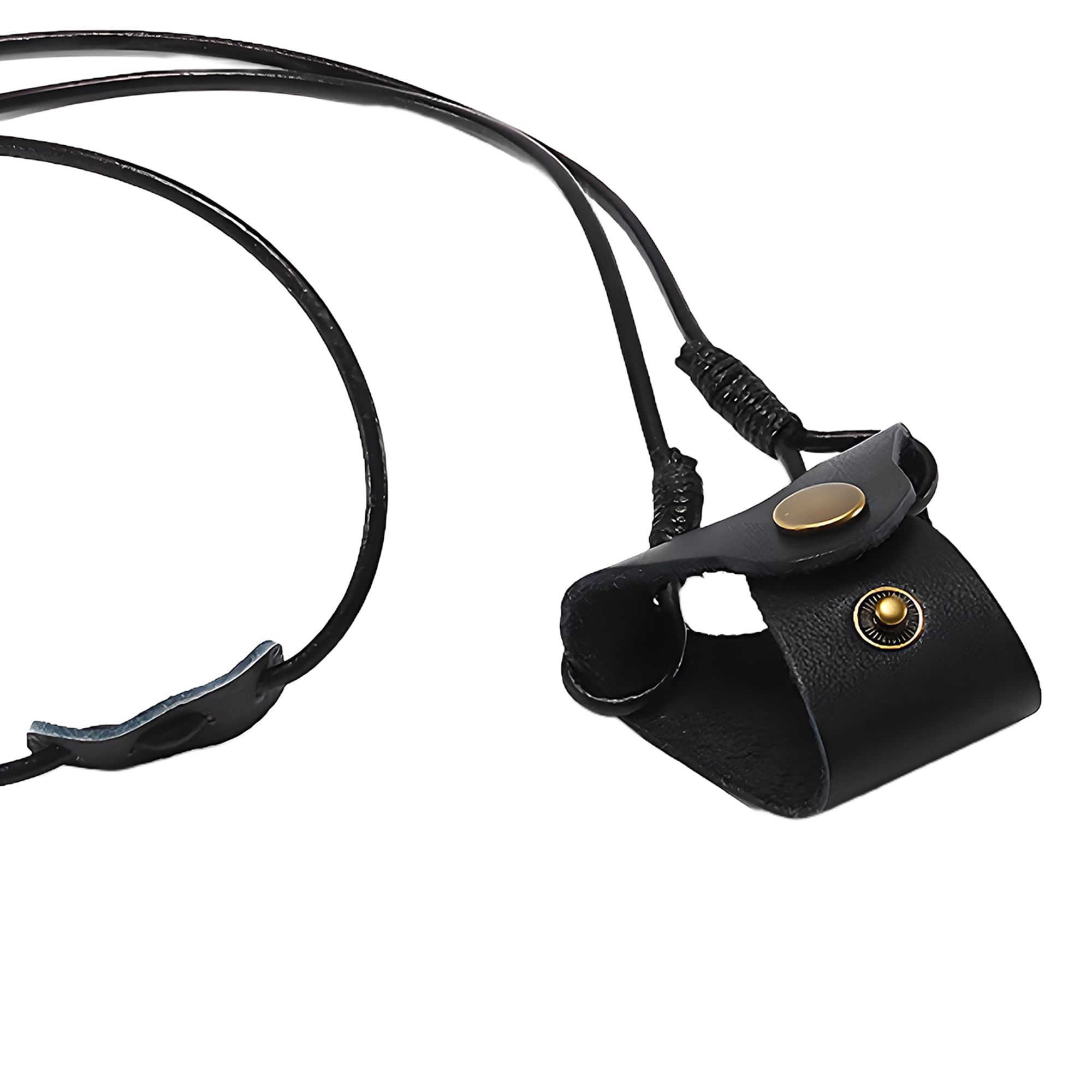 Premium Leather Hanging Neck Lanyard Glasses Case for Travel