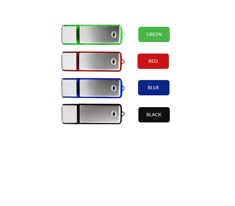 Classic Translucent LED USB Flash Drive, 4GB 4