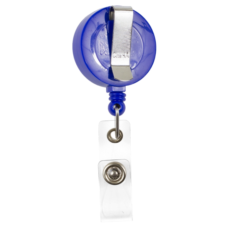 "Lorain VL" 30" Cord Round Retractable Badge Reel and Badge Holder with Metal Slip Clip Attachmement 8