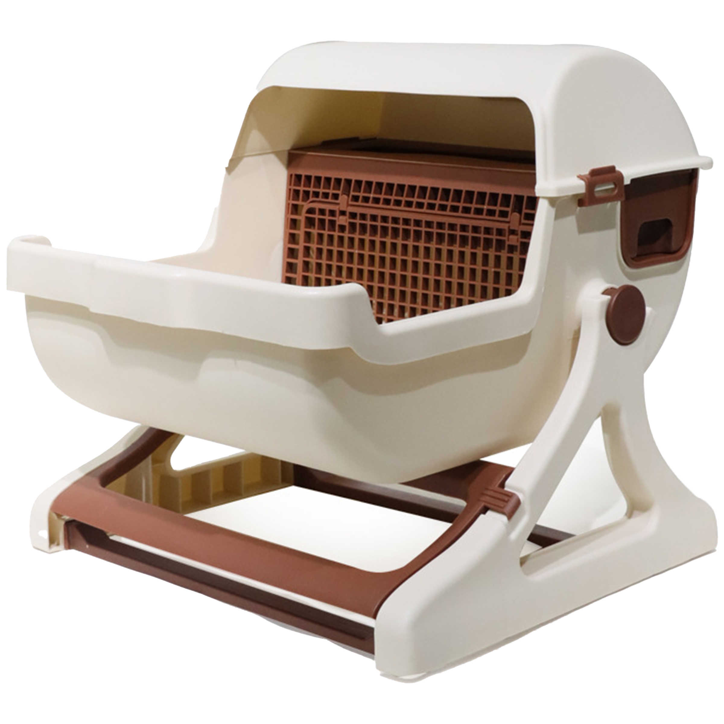 Polypropylene Large Semi-Automatic Cat Litter Box 3