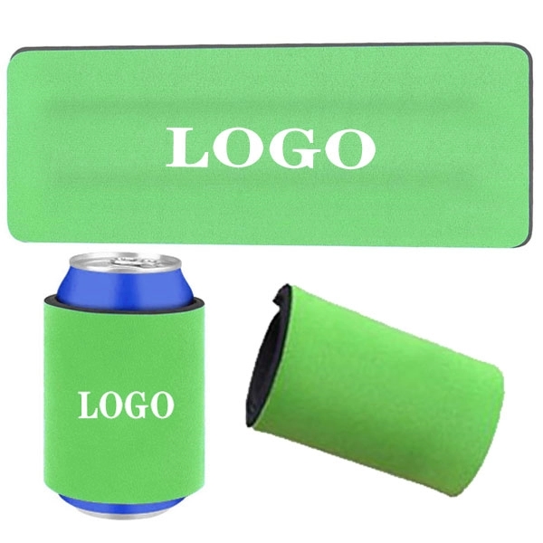 Slap Wrap Neoprene Beverage Insulator, custom can cooler with logo imprint 5