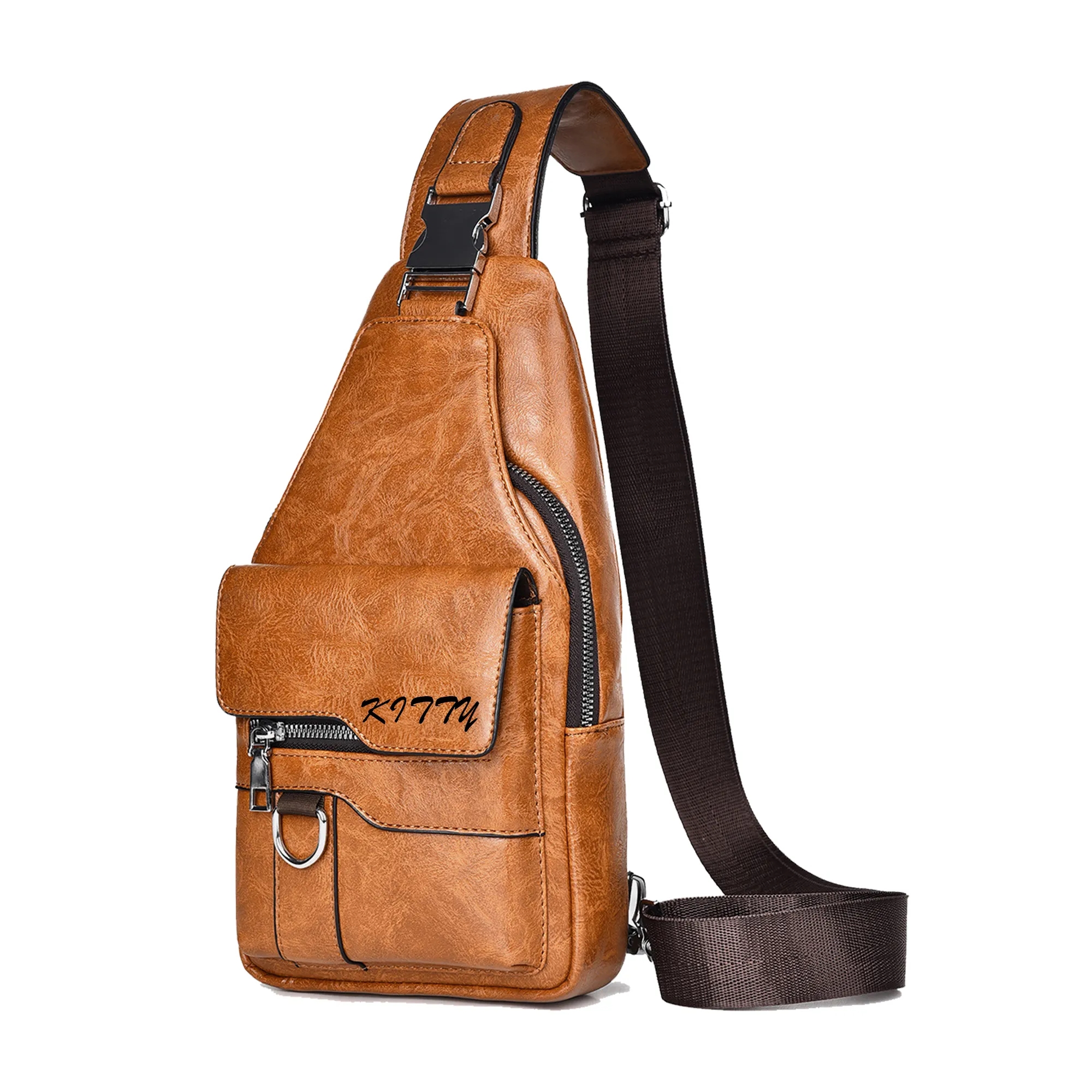 Large-Capacity Retro Versatile Crossbody Chest Bag 1