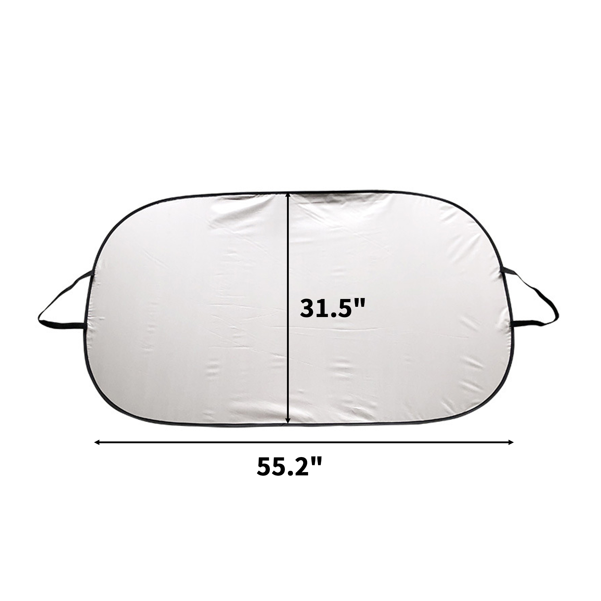 Collapsible Nylon Car Sun Shade 55.2" By 31.5" 4
