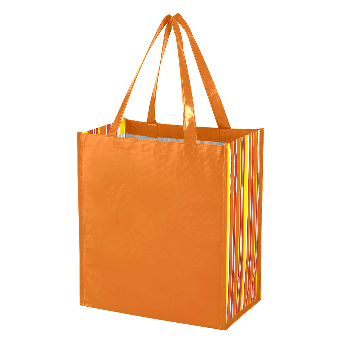 Shiny Laminated Non-Woven Tropic Shopper Tote Bag 2