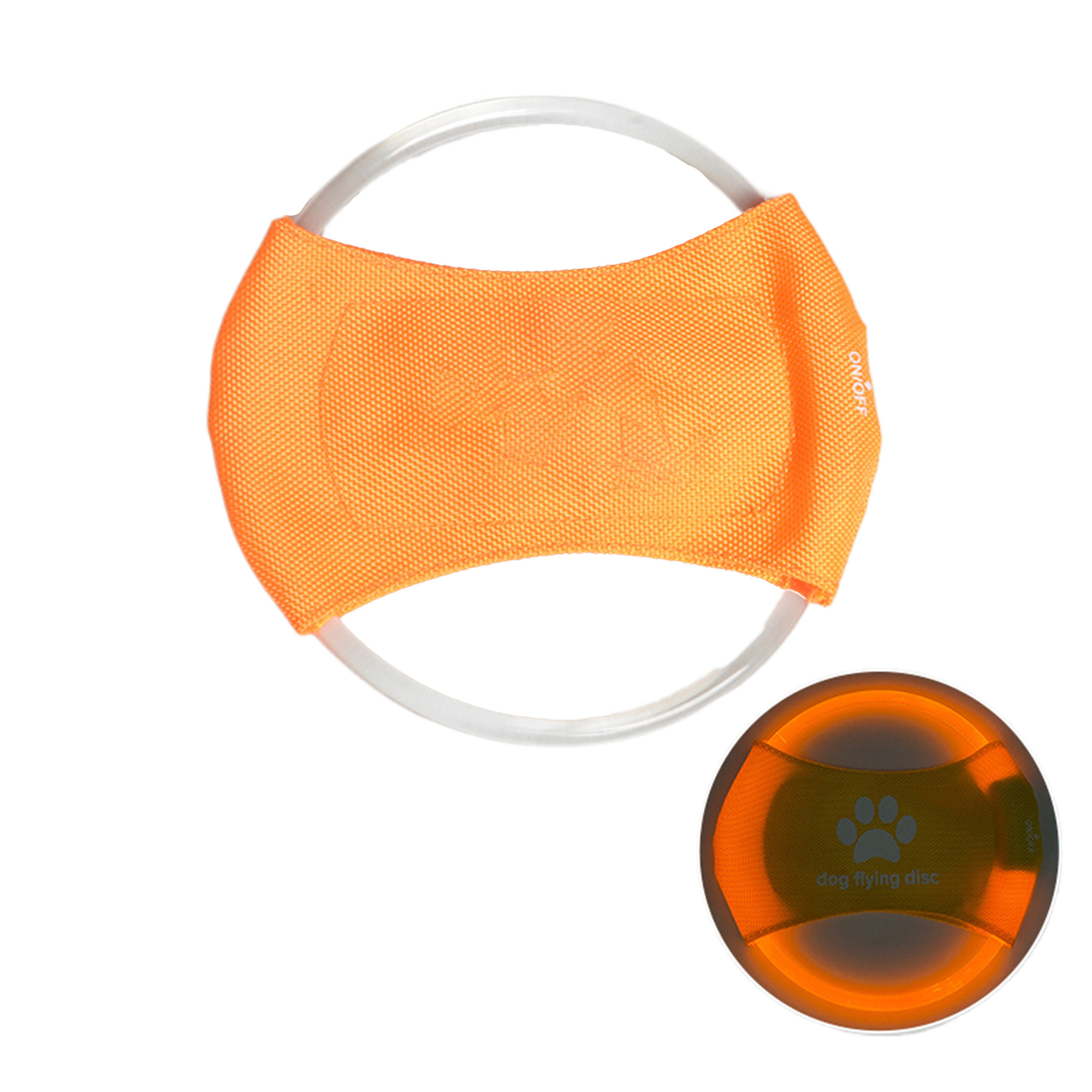MOQ100 LED Rechargeable Glow Dog Flying Disc 4