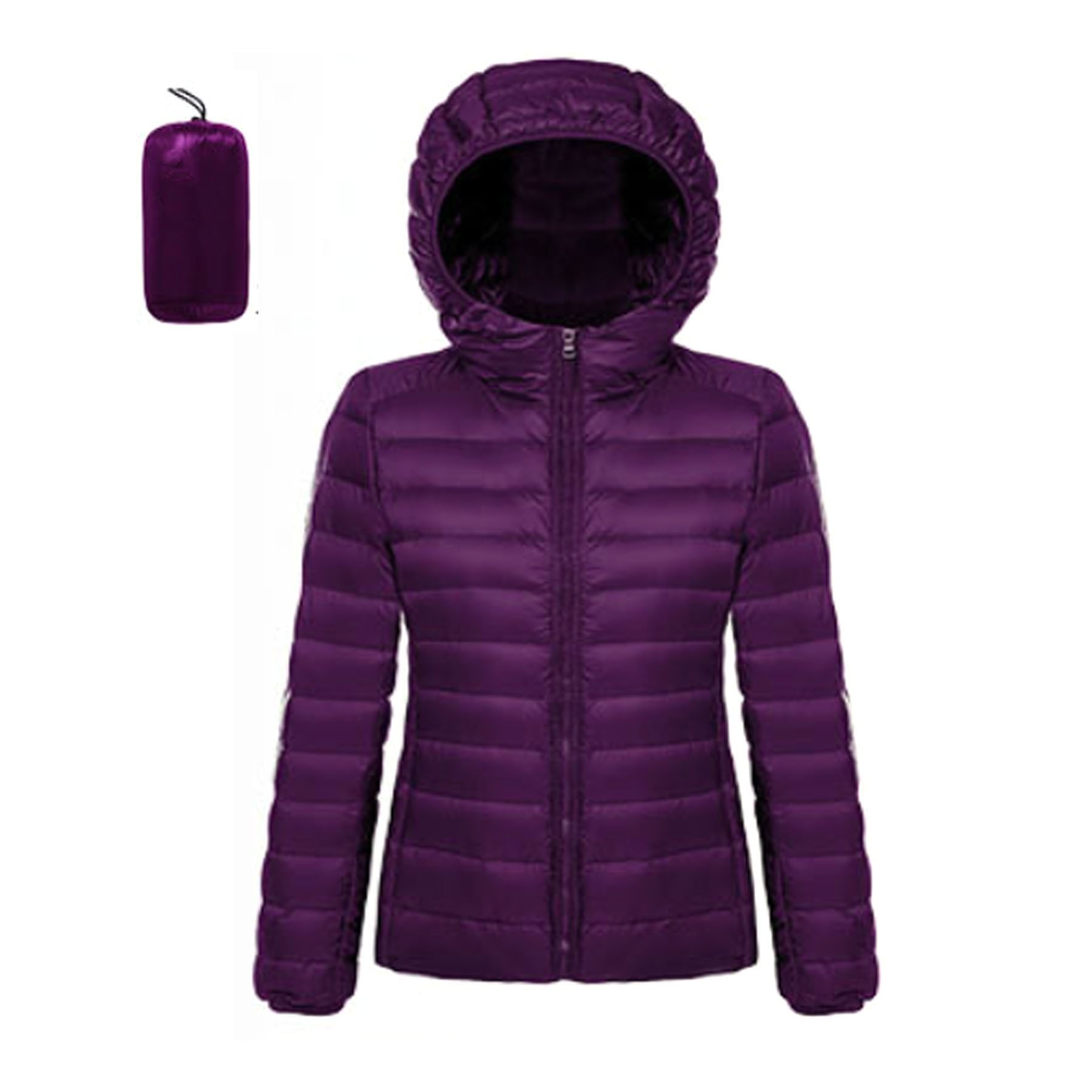 Women's Hooded Packable Puffer Jacket 11
