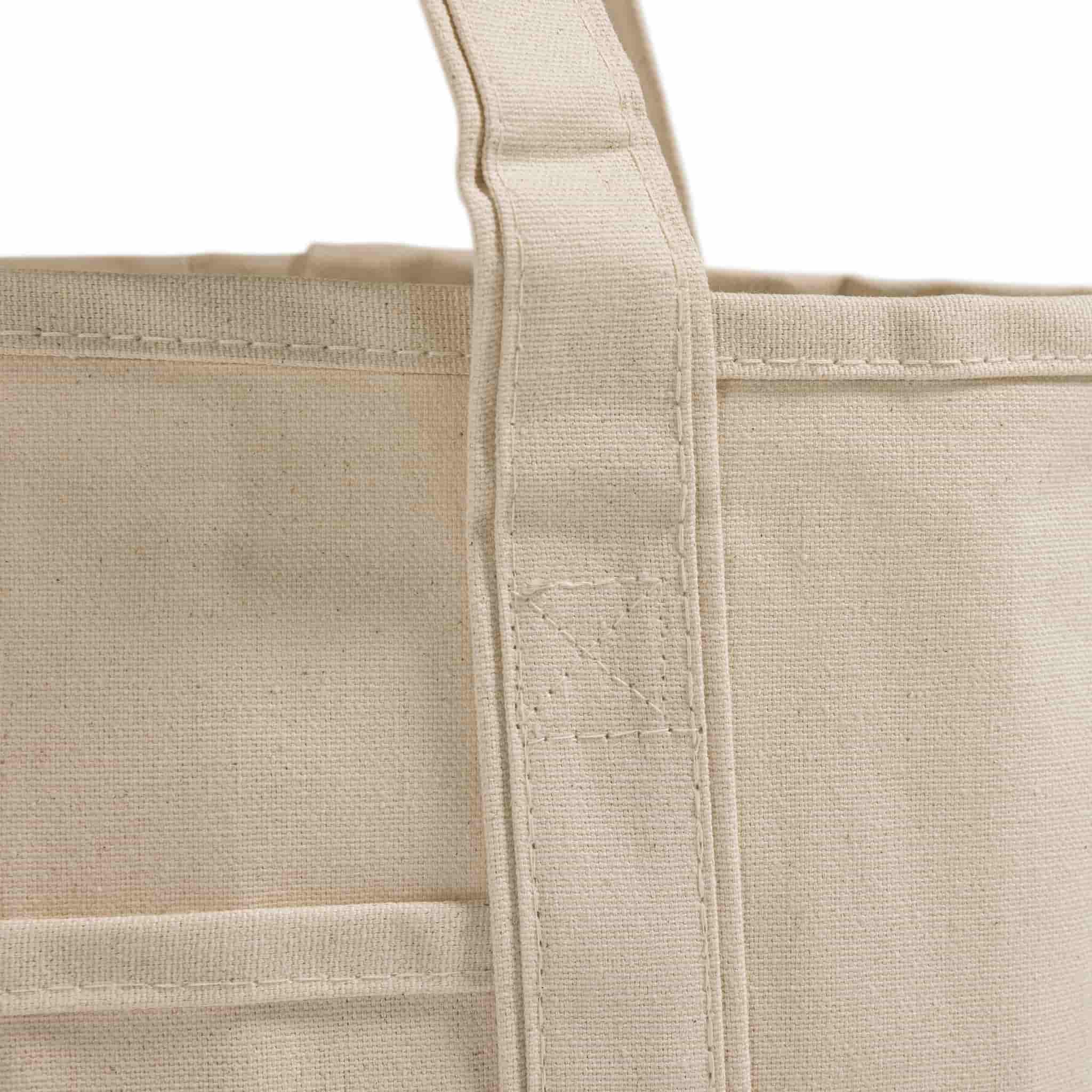 Medium Deluxe Canvas Tote Bag, custom tote bag with logo imprint 13