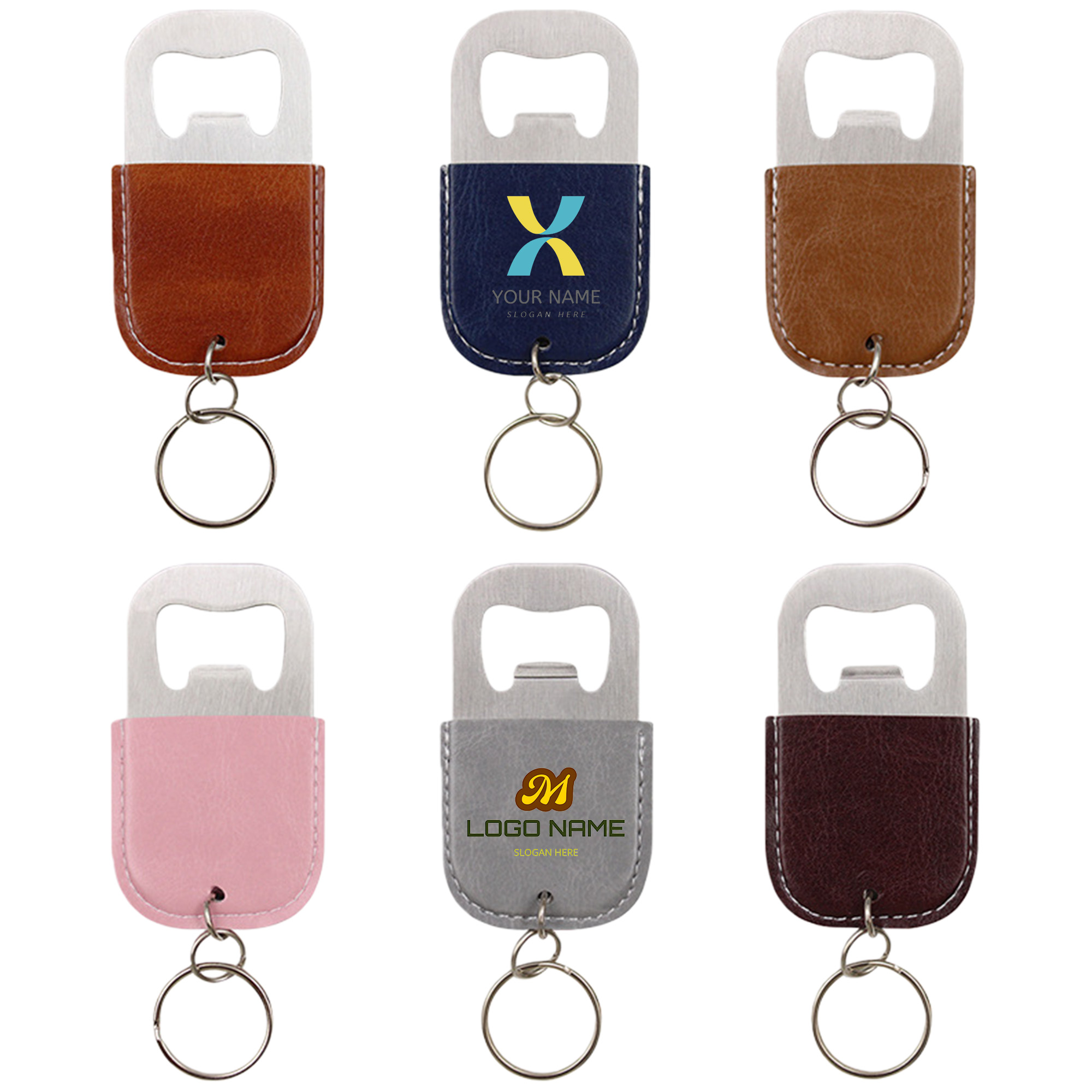 Leather Bottle Opener Keychain 2