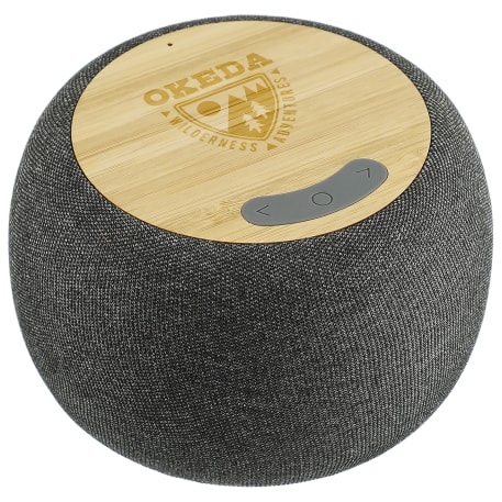 Garm Fabric & Bamboo Speaker with Wireless Chargin 10