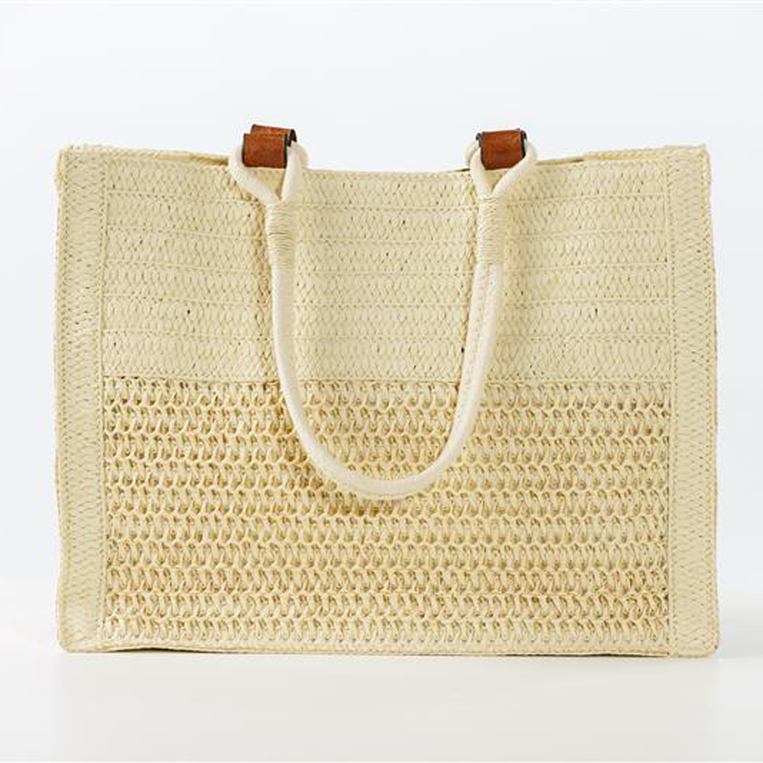 Woven Straw Beach Tote 5