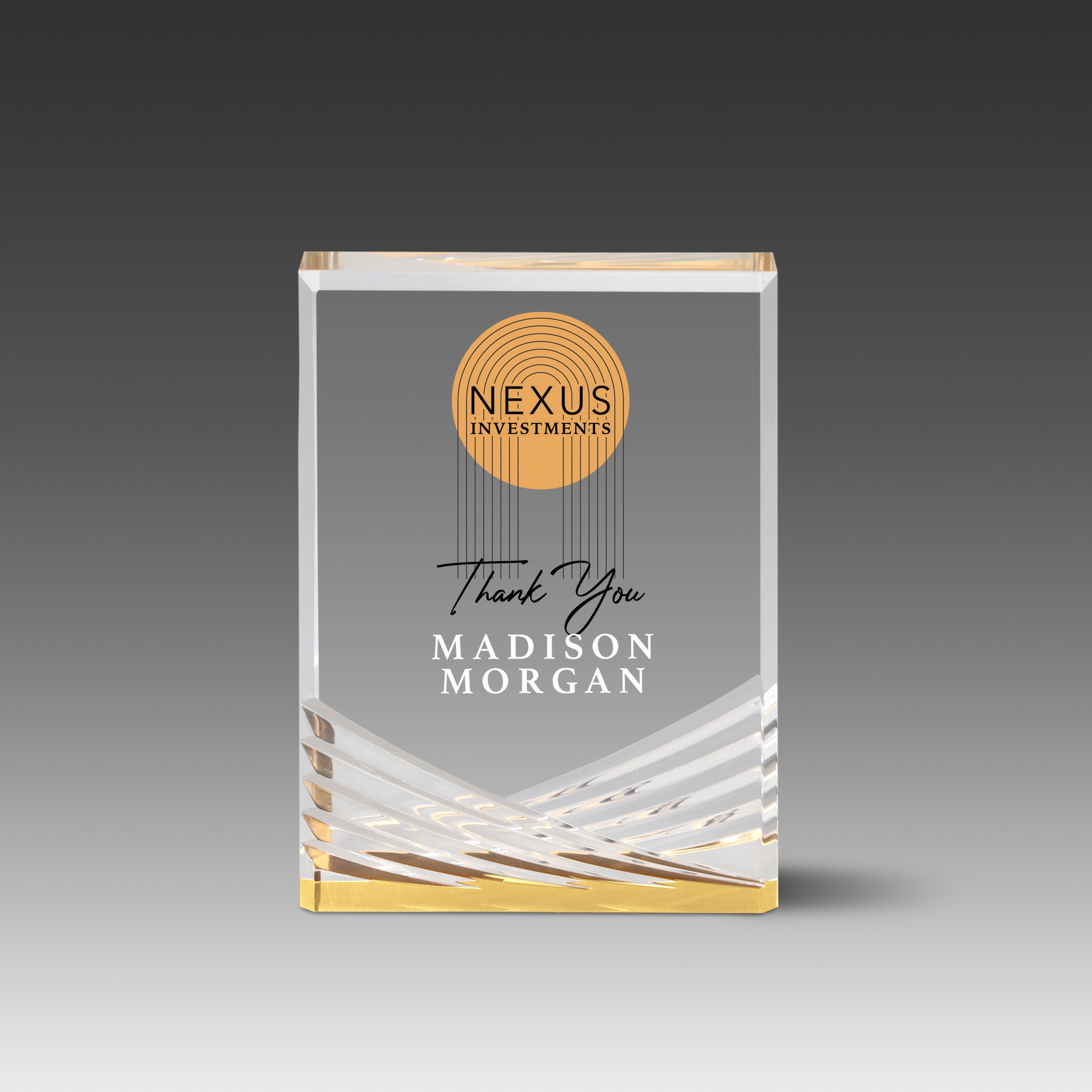 Reflective Stand Up Inspire Award (3"x5"x1") 2