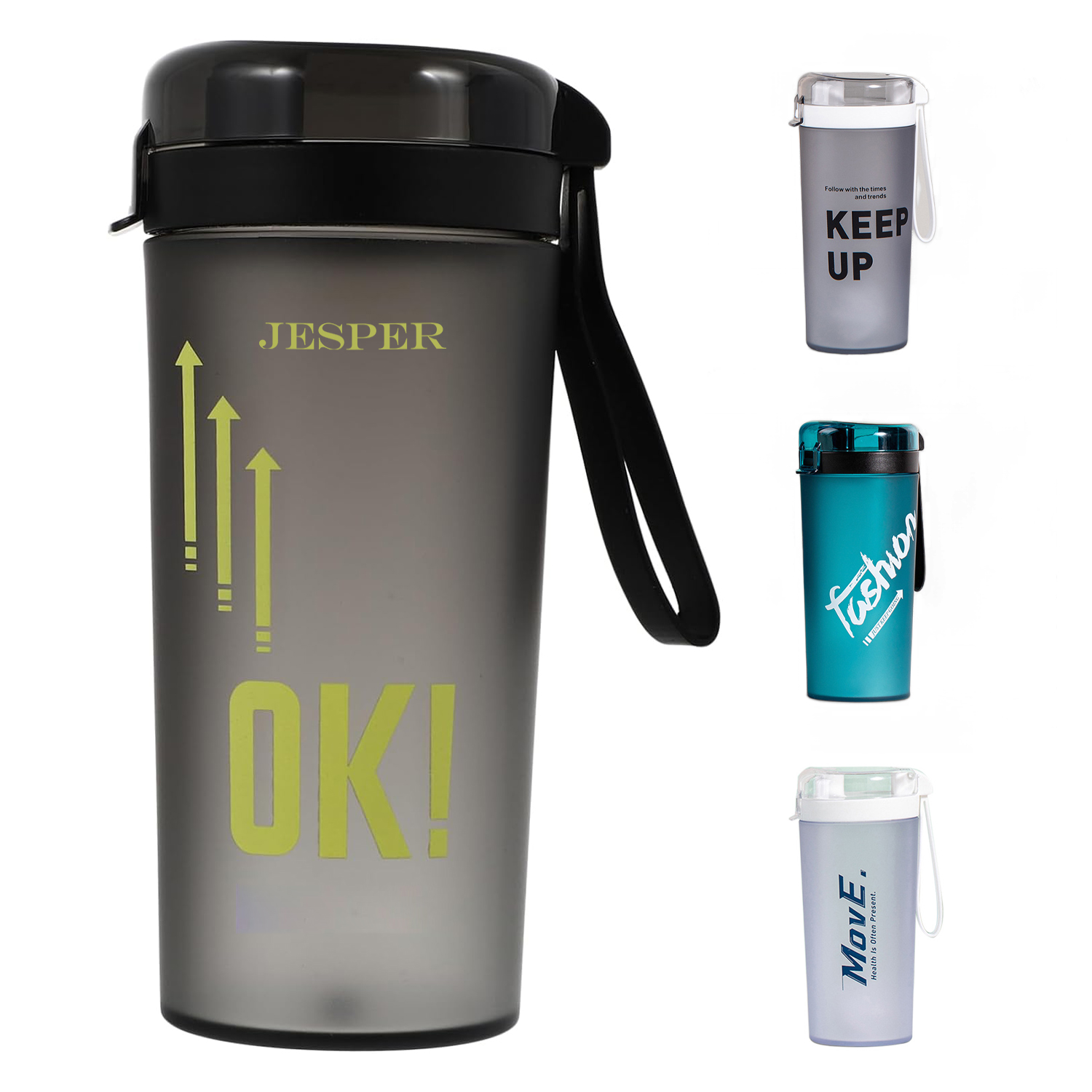 Frosted Anti-Burst Shaker Cup Plastic Bottle 1