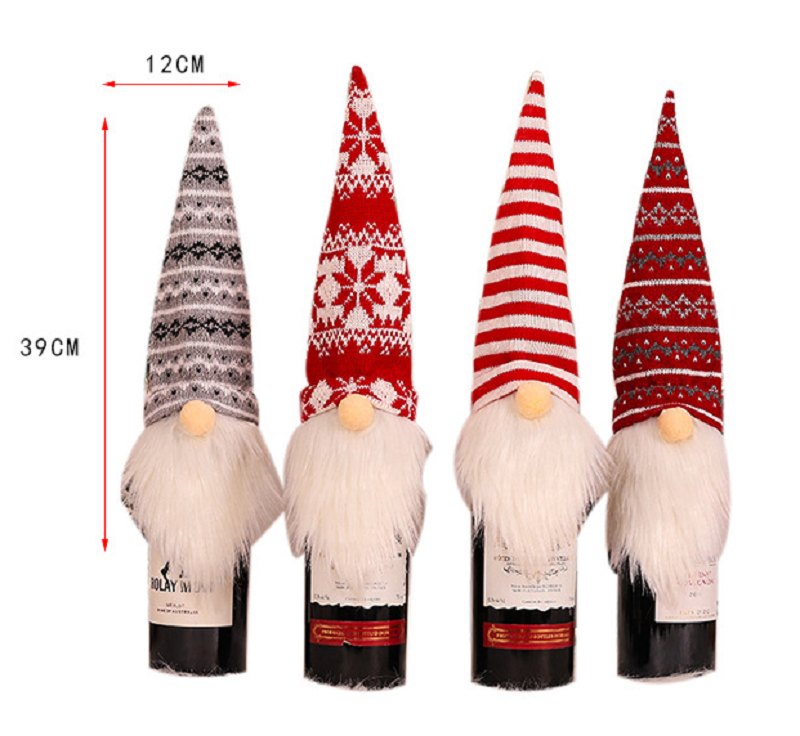 Wine Bottle Toppers Christmas Decorations Wine Bottle Covers 3
