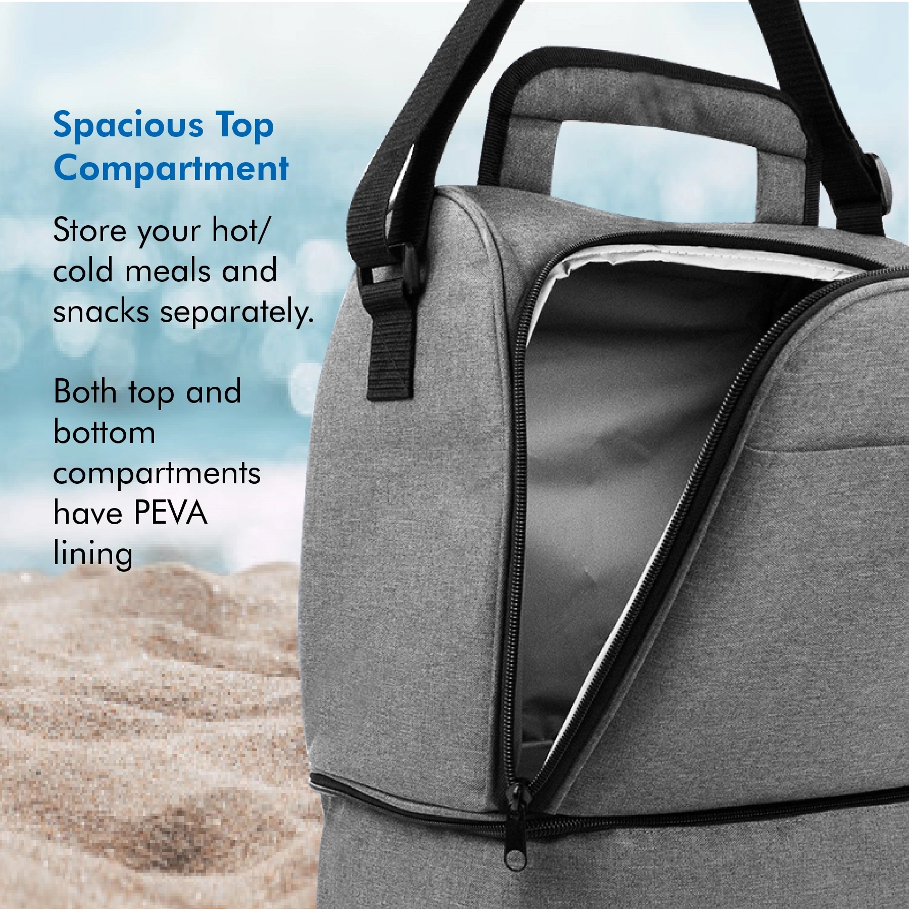 NEVIS - INSULATED 2-COMPARTMENT COOLER BAG 4