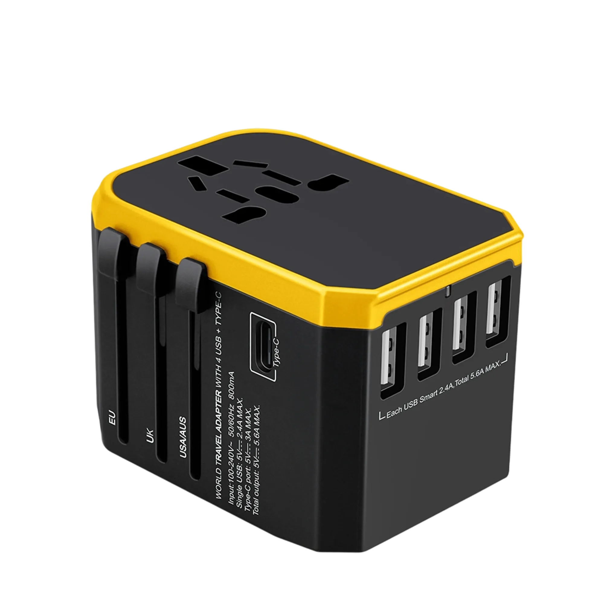5.6A Multi-Port Charger with Type-C, 4 USB, and 8 Sockets 4