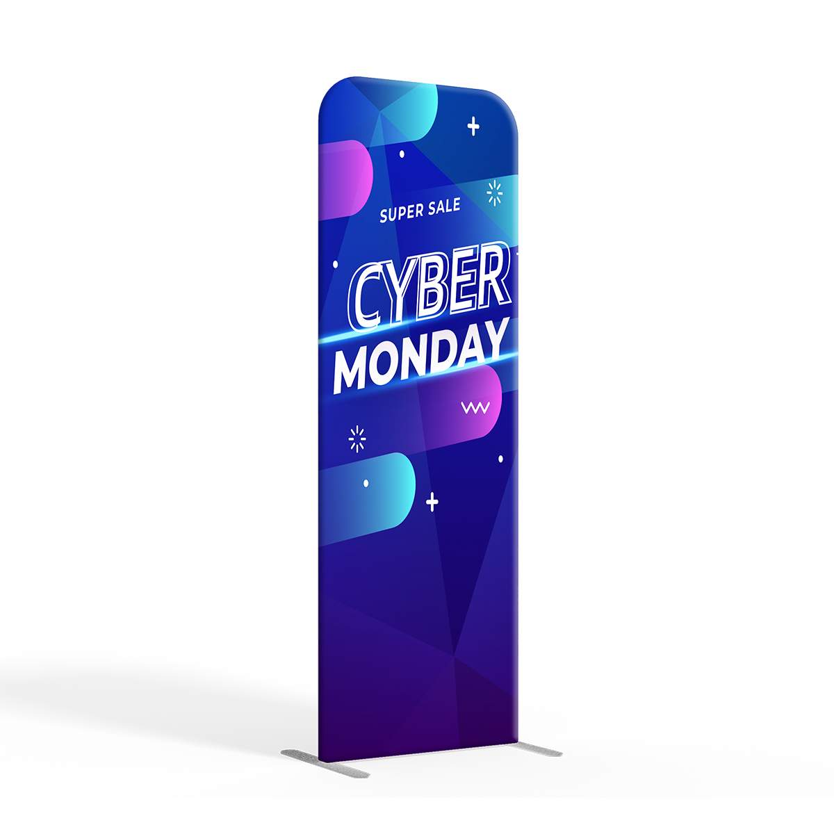 24"w x 89"h Straight Fabric Display - Complete Kit 2 Side Imprint 1