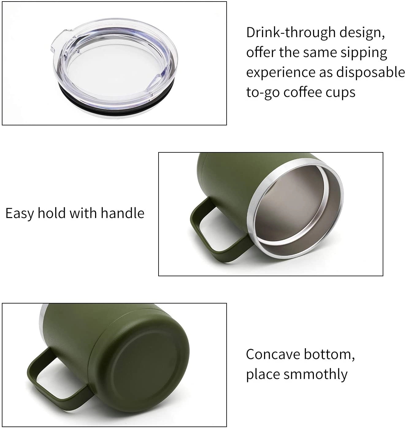 Stainless Steel Camping Mug, 12 oz. 17
